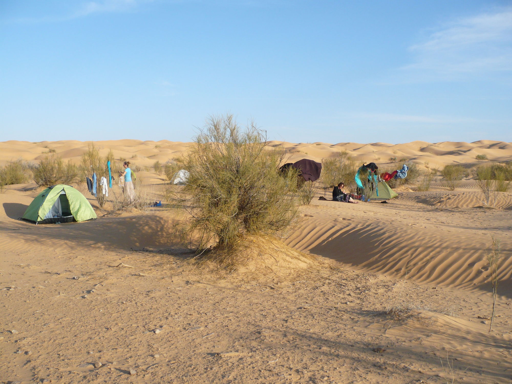 Putování Saharou pro ženy - jak spíme